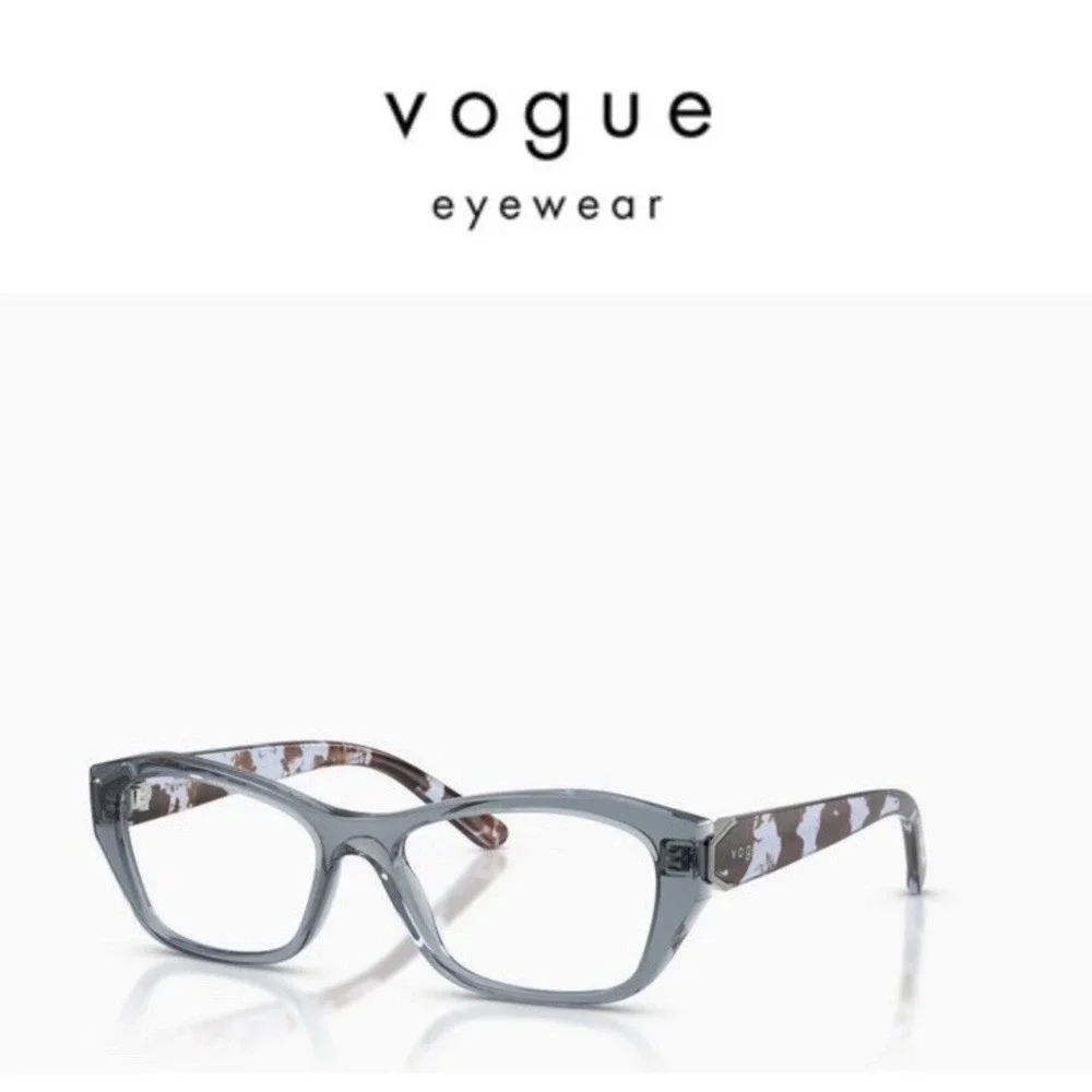 Vogue VO5676 Transparent‎ Blue Women's Reading Glasses Demo Lens NIB